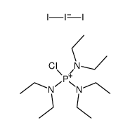 chlorotris(diethylamino)phosphonium triiodide Structure