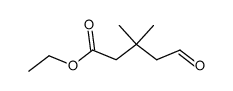 ethyl 4-formyl-3,3-dimethylbutanoate结构式