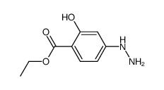 Benzoic acid, 4-hydrazino-2-hydroxy-, ethyl ester (9CI) structure