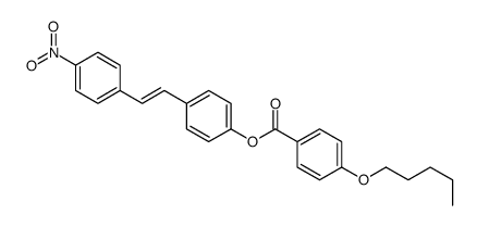 [4-[2-(4-nitrophenyl)ethenyl]phenyl] 4-pentoxybenzoate Structure