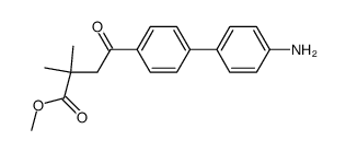 methyl 4-(4'-amino-1,1'-biphenyl-4-yl)-2,2-dimethyl-4-oxobutanoate structure