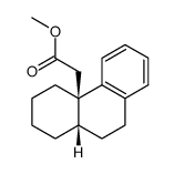 (4aR,10aS)-(1,3,4,9,10,10a-Hexahydro-2H-phenanthren-4a-yl)-acetic acid methyl ester结构式