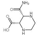 2-Piperazinecarboxylicacid,3-(aminocarbonyl)-,cis-(9CI) Structure