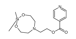 1,3-Dioxa-6-aza-2-silacyclooctane-6-ethanol, 2,2-dimethyl-, isonicotin ate (ester) Structure