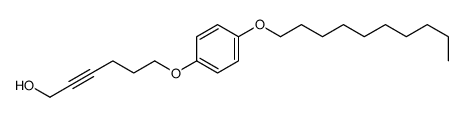 6-(4-decoxyphenoxy)hex-2-yn-1-ol结构式