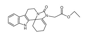 ethyl-2,3,9,14-tetrahydro-6-oxo-1H,8H-indolo[2',3':3,4]pyrido[1,2-c]benzimidazole-5-(6H)acetate Structure