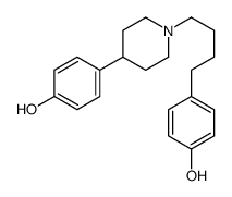 4-[4-[4-(4-hydroxyphenyl)piperidin-1-yl]butyl]phenol结构式