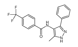 N-(5-methyl-3-phenyl-1H-pyrazol-4-yl)-4-(trifluoromethyl)benzamide Structure