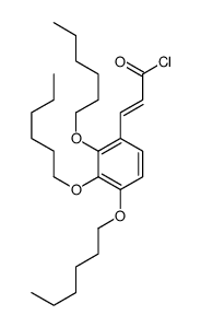 3-(2,3,4-trihexoxyphenyl)prop-2-enoyl chloride Structure