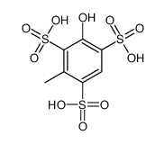 2-hydroxy-4-methylbenzene-1,3,5-trisulfonic acid Structure