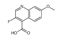3-fluoro-7-methoxyquinoline-4-carboxylic acid结构式