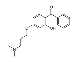 4-[3-(dimethylamino)propoxy]-2-hydroxybenzophenone Structure