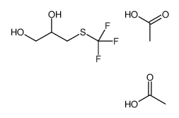 acetic acid,3-(trifluoromethylsulfanyl)propane-1,2-diol Structure