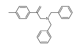 N,N-dibenzyl-2-p-tolyl-2-propen-1-amine结构式