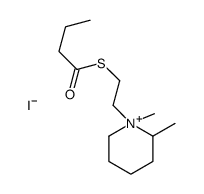 S-[2-(1,2-dimethylpiperidin-1-ium-1-yl)ethyl] butanethioate,iodide结构式