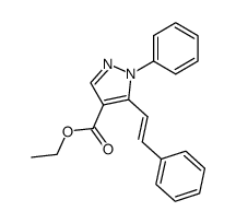 4-Ethoxycarbonyl-1-phenyl-5-styrylpyrazole结构式