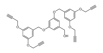 [3,5-bis[[3,5-bis(prop-2-ynoxy)phenyl]methoxy]phenyl]methanol结构式