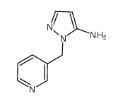 1-(Pyridin-3-ylmethyl)-1H-pyrazol-5-amine structure
