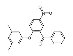 2-(3,5-dimethyl-phenoxy)-5-nitro-benzophenone Structure