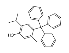 4-Oxy-2-methyl-5-isopropyl-tetraphenylmethan结构式