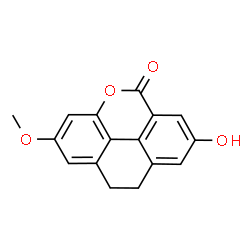 9,10-Dihydro-7-hydroxy-2-methoxy-5H-phenanthro[4,5-bcd]pyran-5-one Structure