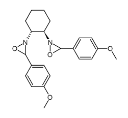 (1R,2R)-1,2-bis(3-(4-methoxyphenyl)-1,2-oxaziridin-2-yl)cyclohexane结构式