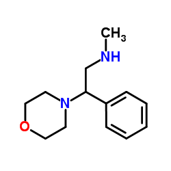 N-Methyl-2-(4-morpholinyl)-2-phenylethanamine结构式