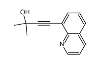 dimethylhydroxymethyl-8-quinolylacetylene Structure