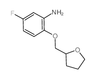 5-Fluoro-2-(tetrahydro-furan-2-ylmethoxy)-phenylamine structure