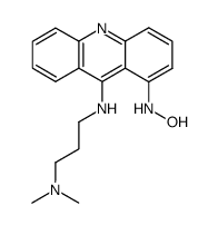 N1-(1-(hydroxyamino)acridin-9-yl)-N3,N3-dimethylpropane-1,3-diamine结构式