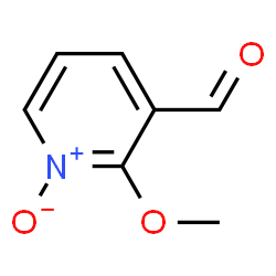 3-Pyridinecarboxaldehyde, 2-methoxy-, 1-oxide (9CI) Structure