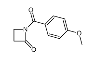 1-(4-methoxybenzoyl)azetidin-2-one Structure