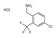 [4-chloro-2-(trifluoromethyl)phenyl]methanamine,hydrochloride结构式