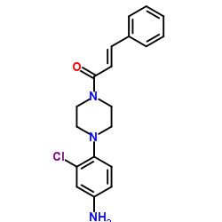 3-CHLORO-4-(4-[(2E)-3-PHENYLPROP-2-ENOYL]PIPERAZIN-1-YL)ANILINE picture