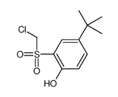 4-tert-butyl-2-(chloromethylsulfonyl)phenol Structure