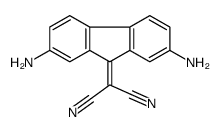 2-(2,7-diaminofluoren-9-ylidene)propanedinitrile结构式