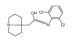 N-(2,6-dichlorophenyl)-2-(1,2,3,5,6,7-hexahydropyrrolizin-8-yl)acetamide结构式