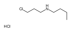 N-(3-chloropropyl)butan-1-amine,hydrochloride结构式