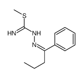 methyl N'-(1-phenylbutylideneamino)carbamimidothioate Structure