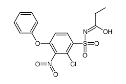 N-(2-chloro-3-nitro-4-phenoxyphenyl)sulfonylpropanamide结构式