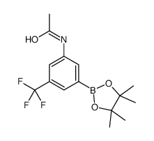 N-[3-(4,4,5,5-tetramethyl-1,3,2-dioxaborolan-2-yl)-5-(trifluoromethyl)phenyl]acetamide结构式