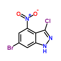 6-Bromo-3-chloro-4-nitro-1H-indazole picture