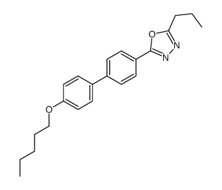 2-[4-(4-pentoxyphenyl)phenyl]-5-propyl-1,3,4-oxadiazole Structure