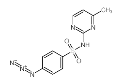 imino-[4-[(4-methylpyrimidin-2-yl)sulfamoyl]phenyl]imino-azanium结构式
