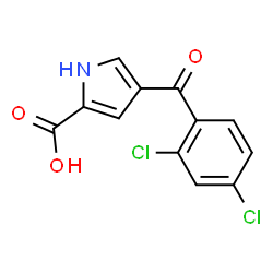 4-(2,4-Dichlorobenzoyl)-1H-pyrrole-2-carboxylic acid结构式