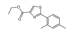 ethyl 2-(2,4-dimethylphenyl)-1,3-thiazole-4-carboxylate结构式