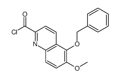 6-methoxy-5-phenylmethoxyquinoline-2-carbonyl chloride结构式