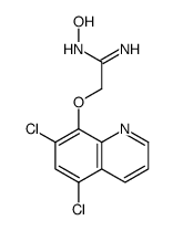 2-(5,7-dichloroquinolin-8-yl)oxy-N'-hydroxyethanimidamide结构式