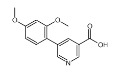 5-(2,4-dimethoxyphenyl)pyridine-3-carboxylic acid结构式