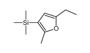 (5-ethyl-2-methylfuran-3-yl)-trimethylsilane结构式